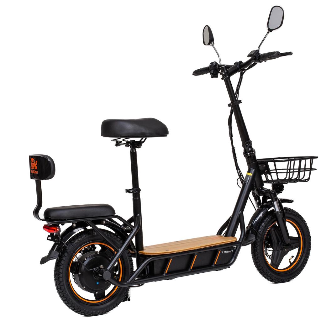 KuKirin C1 Pro Outdoor Commuting Electric Scooter With TowSeat 14 Inch Road Tires 500W Motor 48V26Ah Battery City Electric Scooter For Adult