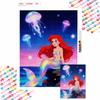 Diamond Painting Kit Ariel Jellyfish Home Bedroom Wall Decor Crafts Handmade Gift