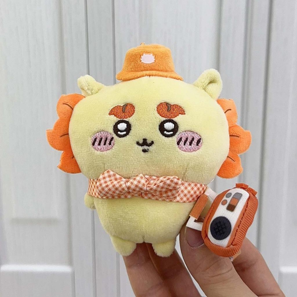 Nuovo Chiikawa Hachiware Usagi Kurimanju Serie Picnic Indossa un Cappello Scacchi Fiocco Modellazione Peluche Portachiavi Itabag Fascino Borsa Tela Regalo