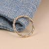 Zweifarbiger gedrehter Ring | Zierliches Seilband | Einfacher Alltagschmuck | Minimalistischer Schmuck | Geschenk für Mama