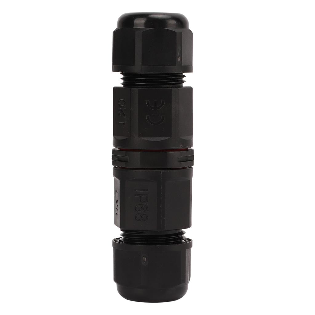 2pcs 380V Junction Box Connector IP68 Waterproof Screw Crimping Waterproof Cable Connector with Plastic Case for Lighthouse L20 6