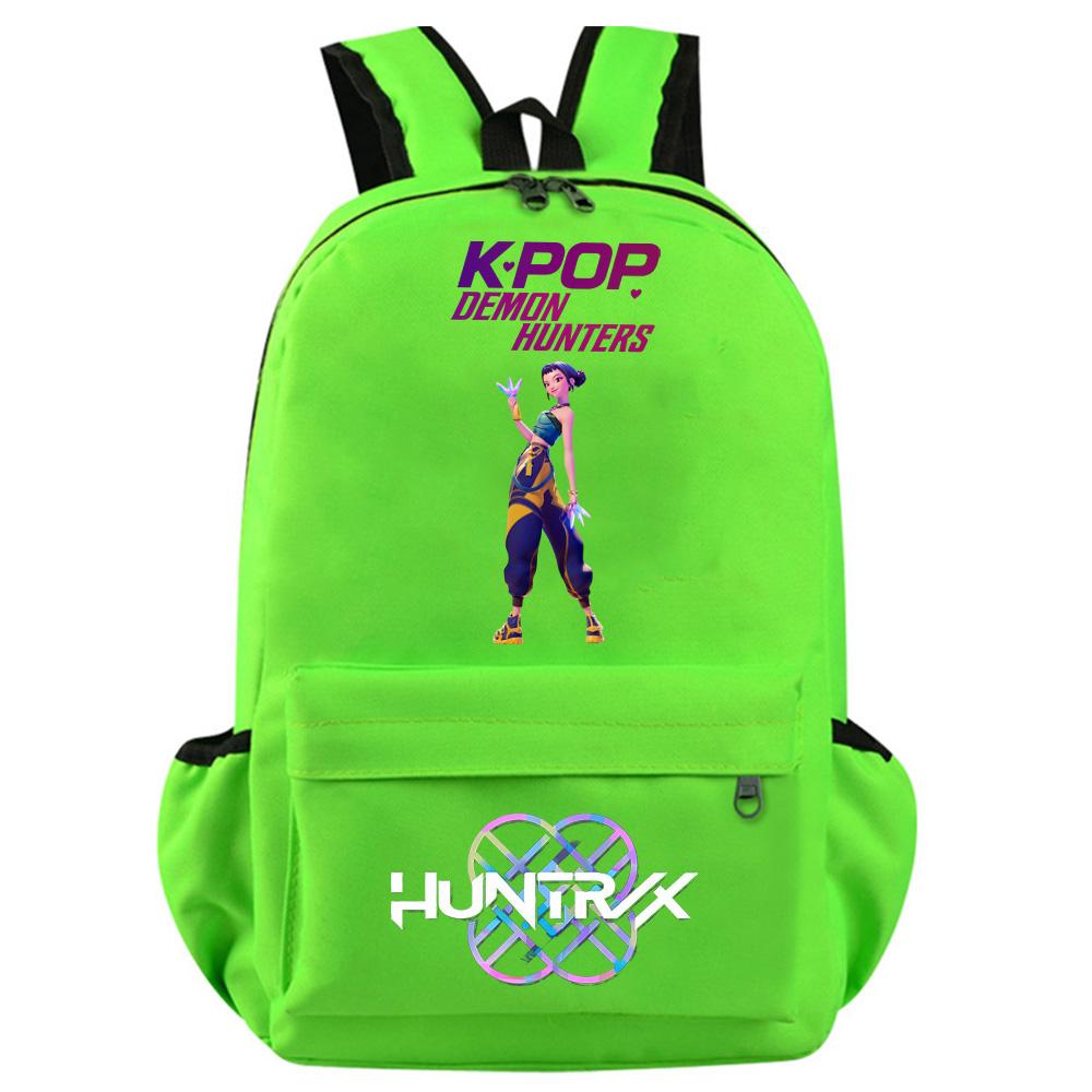 Anime Cartoon Kpop Demon Hunters Printed Backpack for Teenager Student Girl Boy Bookbag Schoolbag Women Large Capacity Travel Bag Kid Gift Mochila