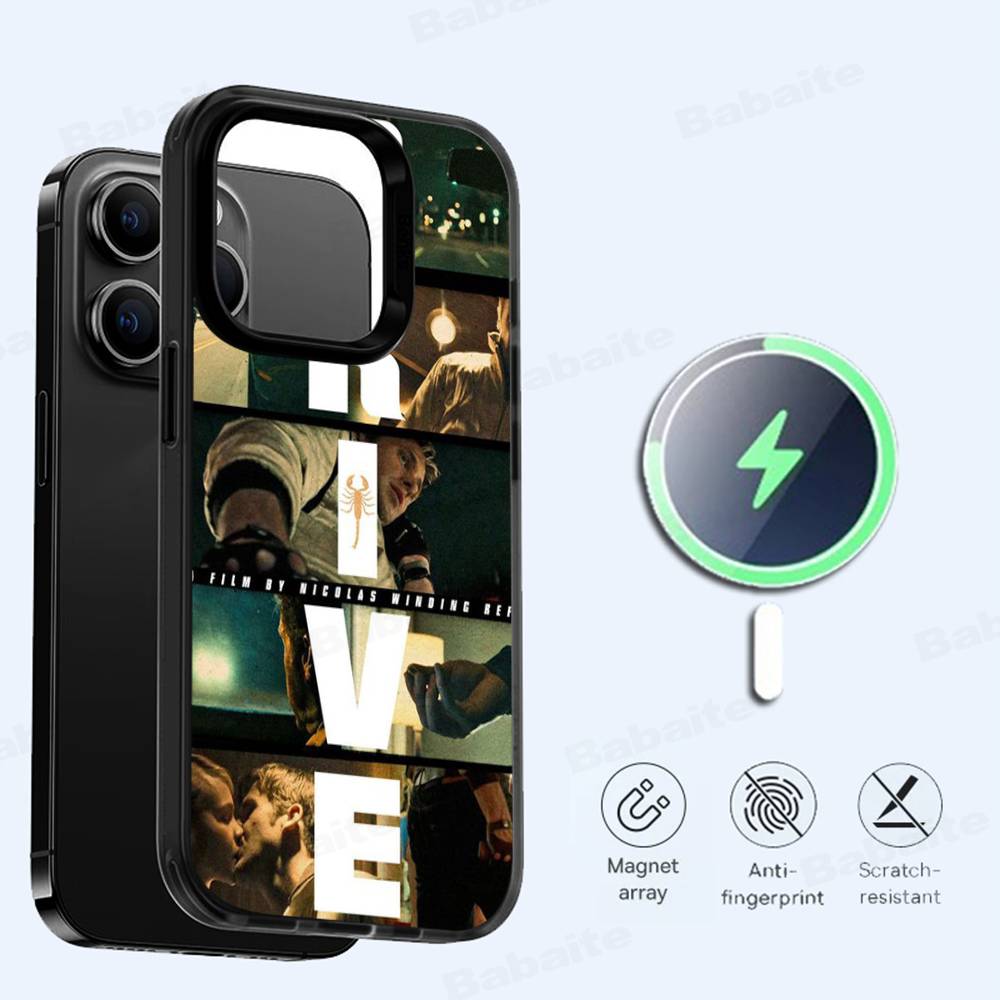 Fahren Ryan Gosling Film Für Handyhülle Für IPhone 17 Air 16 15 14 13 12 11 Pro Max Plus Für Kabelloses Laden Abdeckung