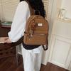 Schoolbag Retro Backpack Women's 1011 New Temperament Commuting Versatile Leisure Travel Niche Embossed Design Sense Backpack Tide