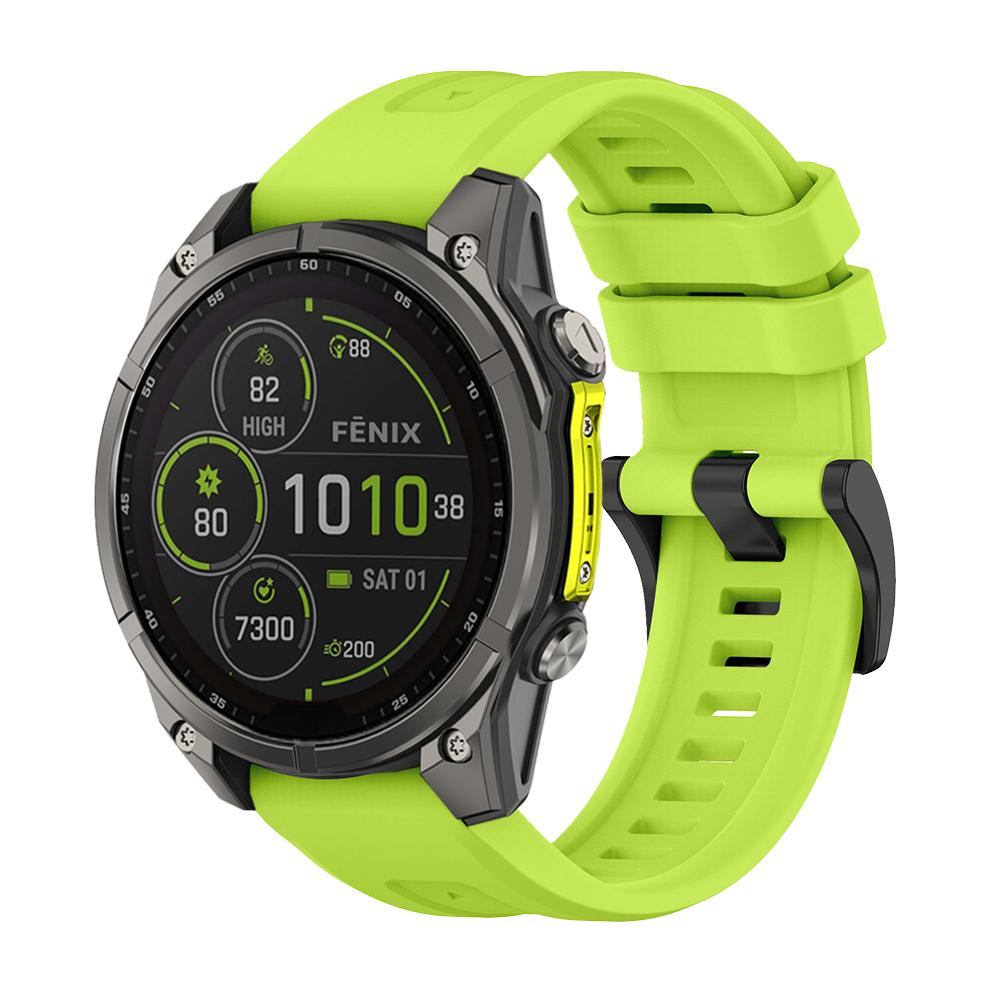 Garmin Quatix 8 47mm 51mm/Tactix/Instinct/Enduro/Mk2 Mk2i/Fenix8 Pro 7 7X Solar Silikon Kayış Bileklik İçin Saat Kayışı 22mm/26mm