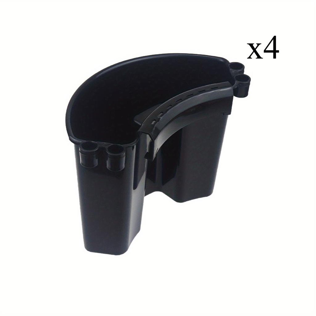 4Pcs Car Detailing Bucket Portable Car Washing Bucket Multipurpose Squeegee Hanging Organizer for Accessories Tool Picnic, Black