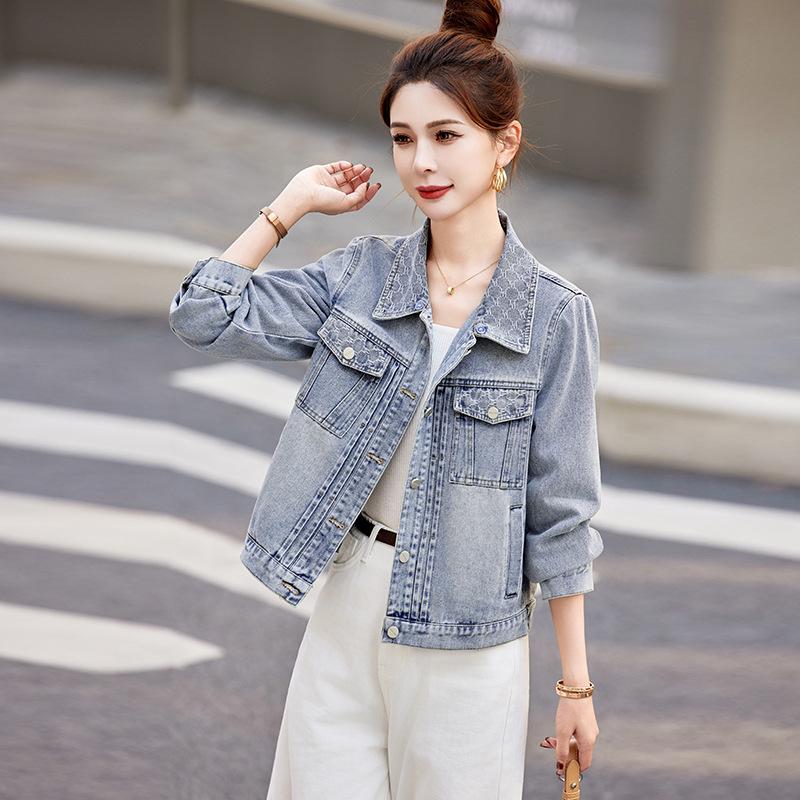 Women's Hooded Loose Denim Jacket - Spring 2025 Fashion (HJ2509)