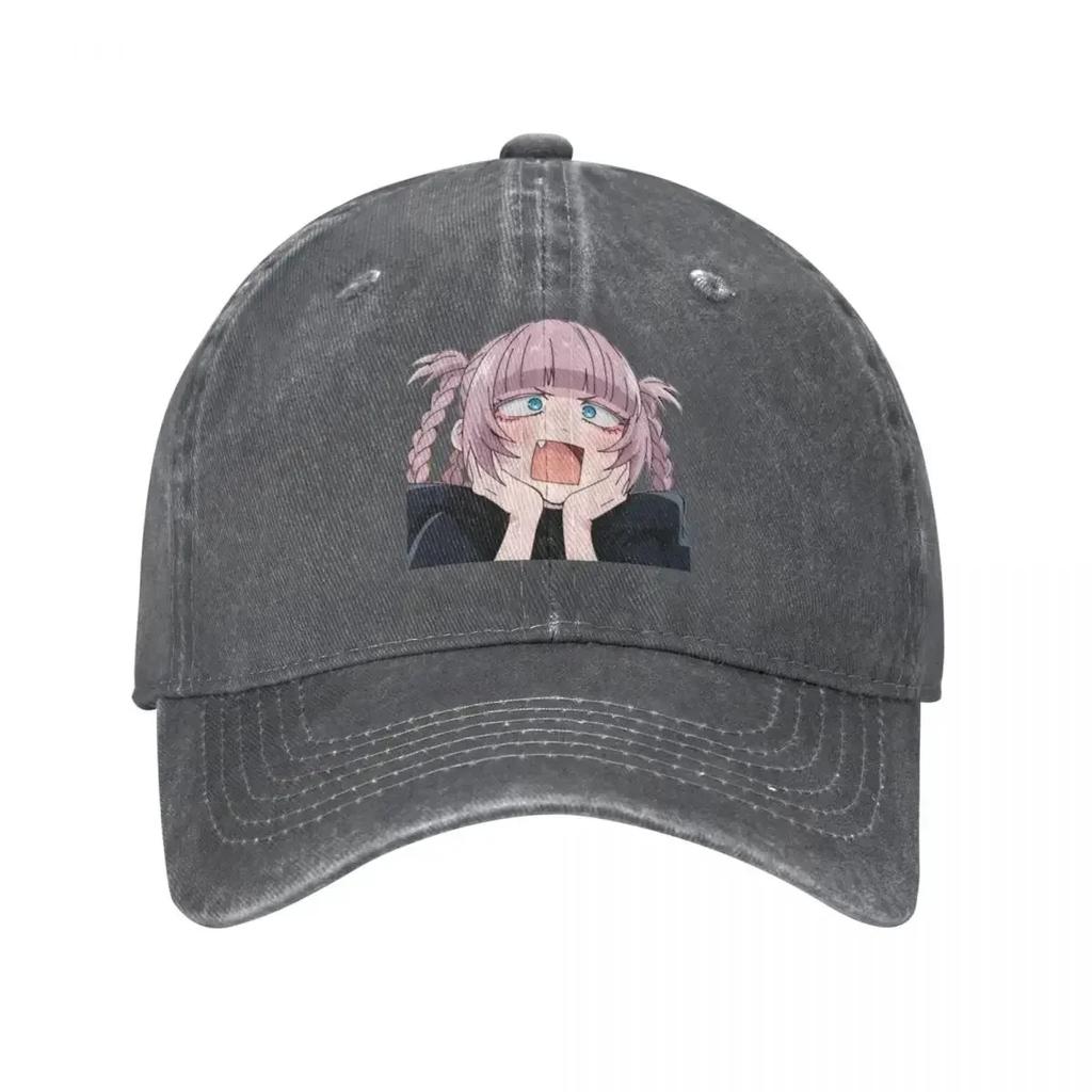 2022 New Fashion Denim Nazuna Nanakusa Surprised Baseball Cap Dad Spring Summer Hats Call of the Night Anime Casquette Gorras