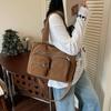 Stylish Canvas Shoulder Bag for Women, Multi-Pocket Tote with Adjustable Strap and Durable Design