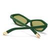 Cross-Border Specially Designed for Water Chestnut Cat-Eye Sunglasses Modern Retro Temples Decorative Sunglasses 2499