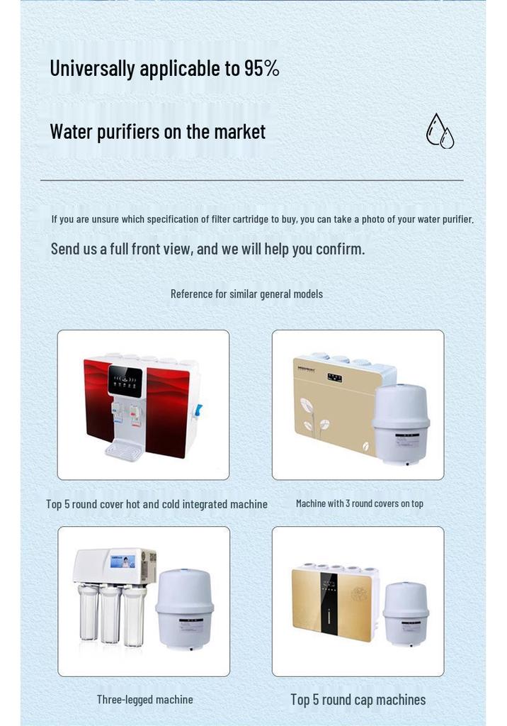 Universal RO Membrane Household Water Purifier for Direct Drinking and Commercial Use