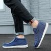 Herren Damen Slip-On Canvas Loafer High-Top Freizeitschuhe Atmungsaktiv Leicht Herbst Winter