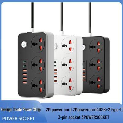 Multifunktionale USB-Steckdosenleiste mit Schalter - UK/Europäische/Amerikanische Standards