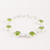 Natürlicher Peridot Edelstein 925 Sterlingsilber Schmuck Handgefertigtes Armband zum Geschenk RB-14-3