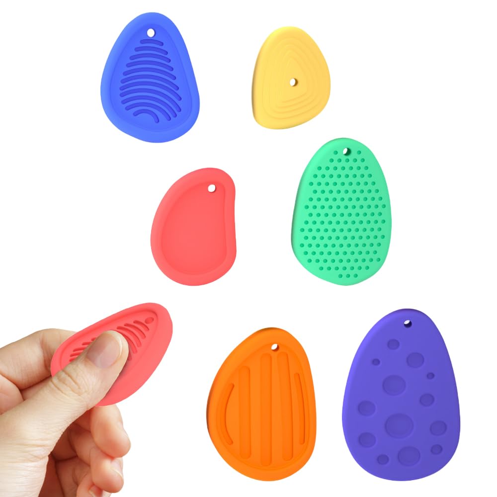 

MHSKNHW Набор сенсорных камней из силикона, игрушки для снятия стресса при аутизме и развитии, сжимаемые фиджеты, успокаивающие игрушки для снятия тревоги и давления для детей и