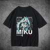 Hatsune Miku Cartoon Tshirt for Men and Women Cotton Sleevestyle Clothing Vintage Shortsleeved Crew Neck Shirt Gift Idea Tops