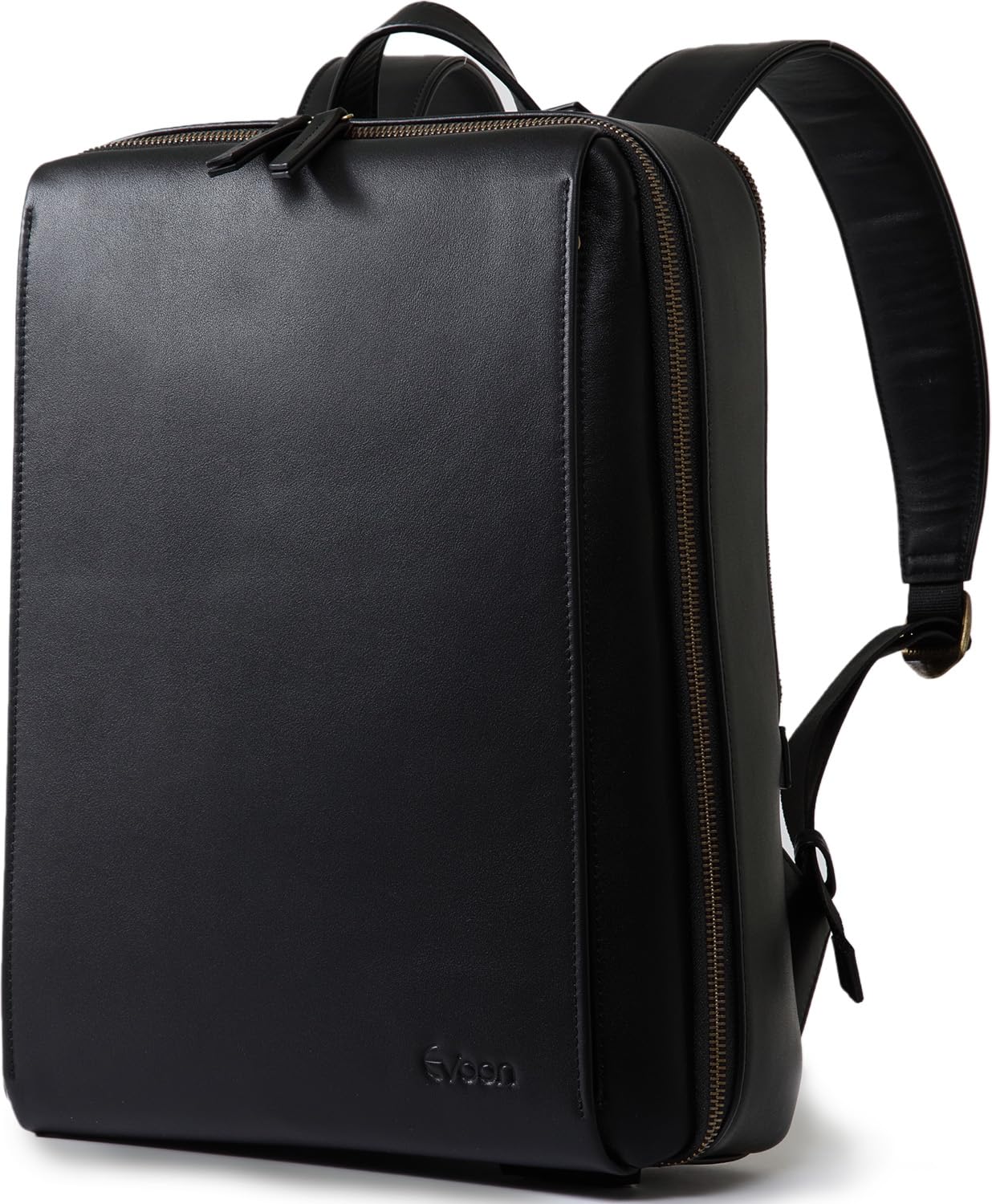 

[Evoon] Multi-purpose Business Backpack Leather Mini Genuine Leather Backpack for Men and Women Lightweight Business Backpack Can Store 14-inch PC 13L