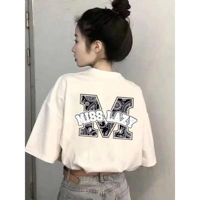 Letni Dziecięcy Męski Modny Nadruk Krótki Rękaw T-Shirt Casual O-Neck Oversize Damskie Topy Koszulki Odzież Dziewczęca
