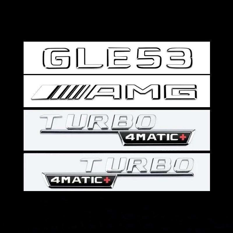 AMG Letter stickers Car Rear Trunk Emblem Fender Badge For Mercedes Benz GLE43 GLE400 GLE450 GLE53 GLE63S C-pillar badge BA1