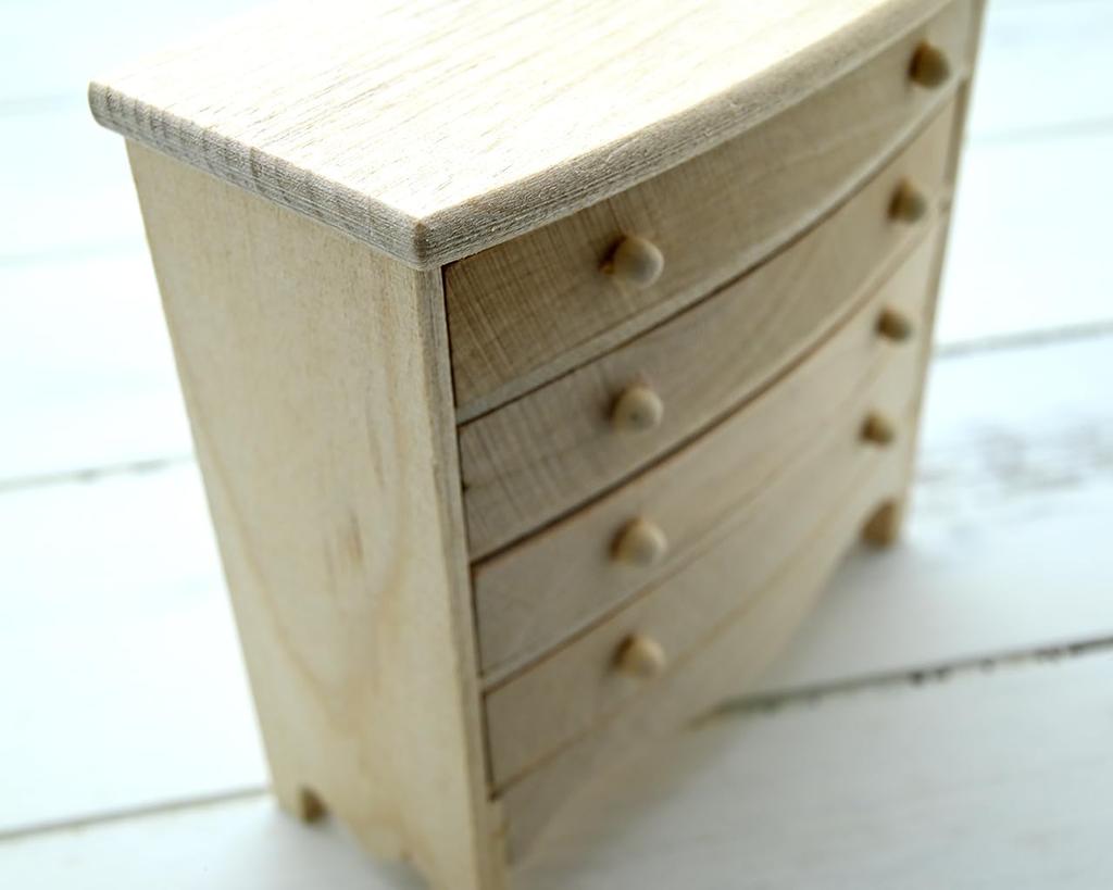 starPG Dollhouse Scenery Series Scale Miniature Wooden Furniture 1/12 (Wooden Chest)