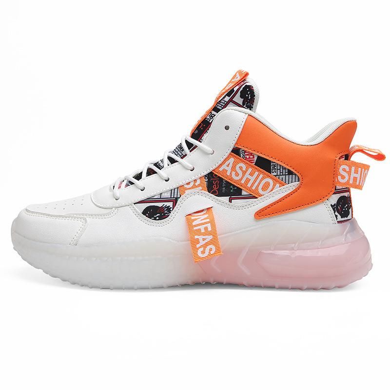

Junior high school student Xiaobai high-top dad anti-skid heightening men s shoes autumn versatile shock-absorbing tide shoes men s running leisure sp 39