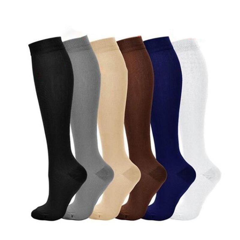 6 Styles Compression Stocking Prevent Calf Varicose Veins Soreness Pressure Cycling Professional Leg Support Nurse Women Socks