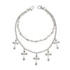 Punk Mehrschichtig Metall Stern Kreuz Anhänger Hosenkette Hip Hop Taille Schlüsselanhänger Jeans Kette Damen Trendiger Schmuck Zubehör Geschenke