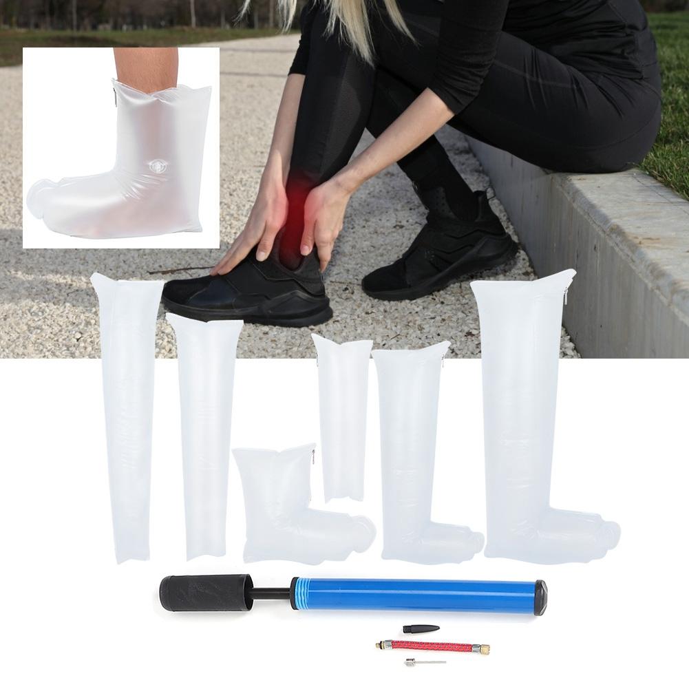 7pcs Leg Arm Inflatable Air Splint Set Outdoor Camping First Aid Emergency Kit