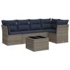 VidaXL Garden Lounge Set with Cushions 6 Pcs, Sofas with Adjustable Feet, Outdoor Furniture Set Patio Terrace 3217611
