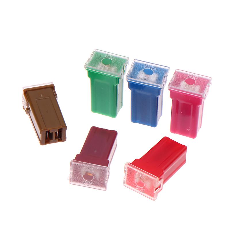 5Pcs Mini Square Fuse 20A 30A 40A 50A 60A Set Automotive Car Fuse With Plastic Box Assortment Auto Fuse
