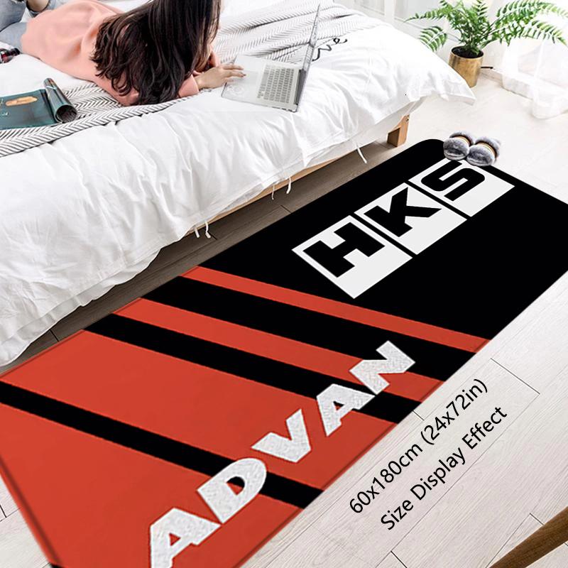 Floor Mat Non-slip Foot Rug for Entryway HKS Power Hallway Carpet Kitchen Water Absorbed Rugs Fluffy Bedside Mats Home Decor