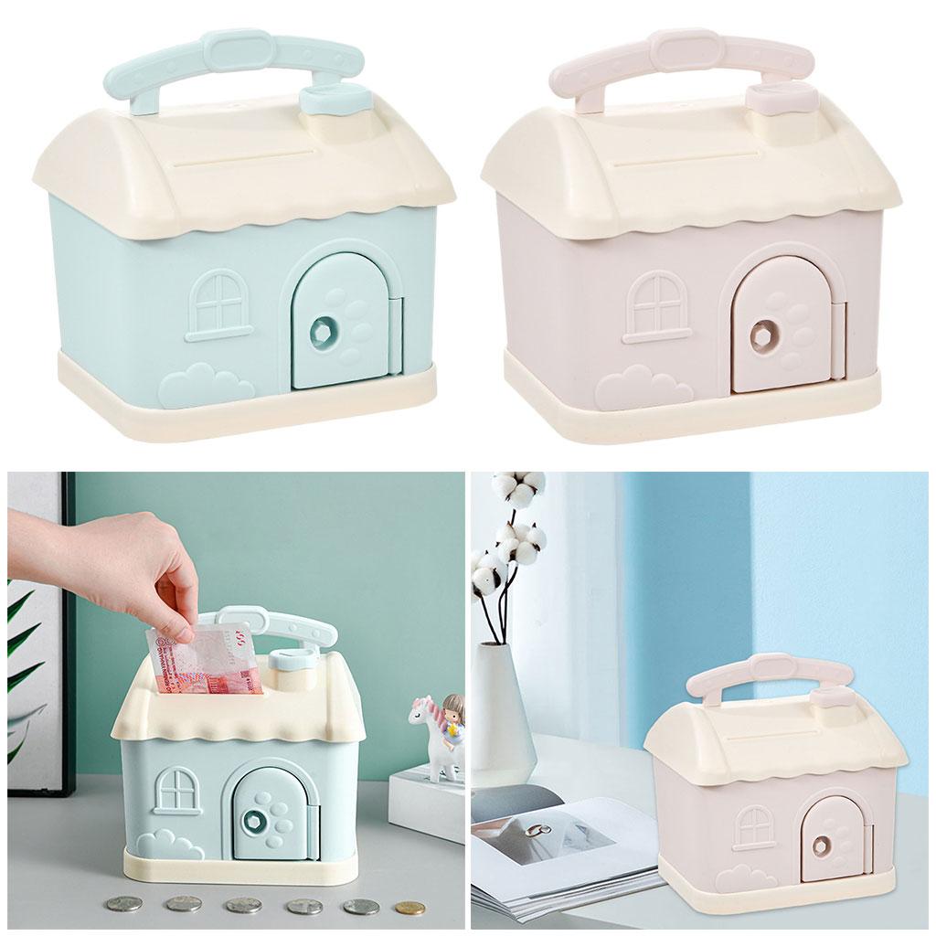 Piggy Birthday with Key Savings Lock and Slot Decor Cute Money Saving Box Coin Jar for