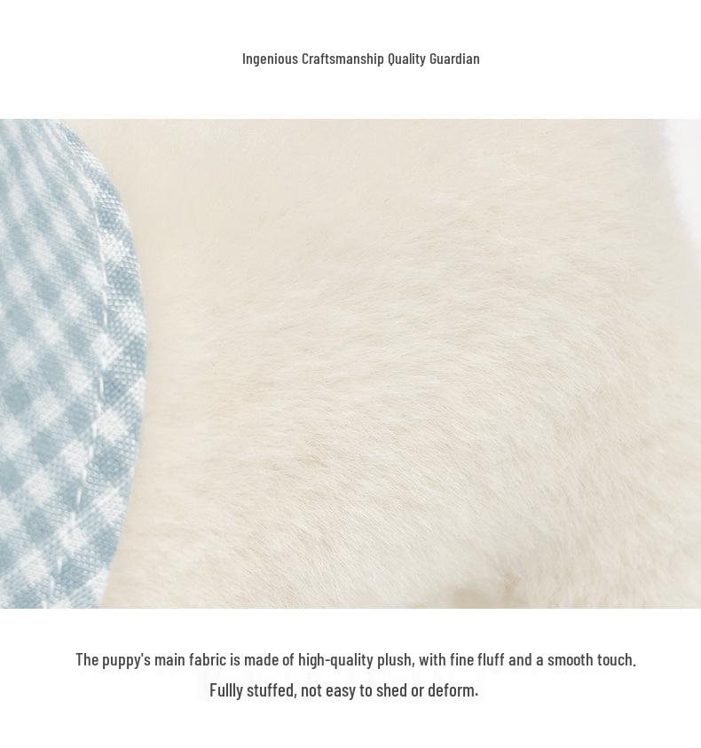 Wire Fox Terrier Plush Toy - Cute Standing Puppy Doll Comfort Schnauzer