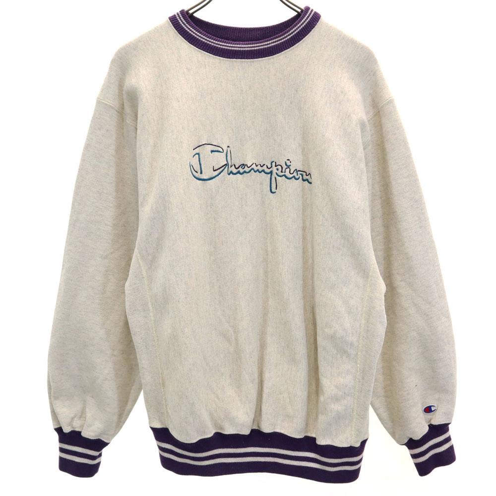 Champion 90s Made in USA Embroidered Tag NBA Long sleeve Reverse Weave Sweatshirt trainer Men's Used