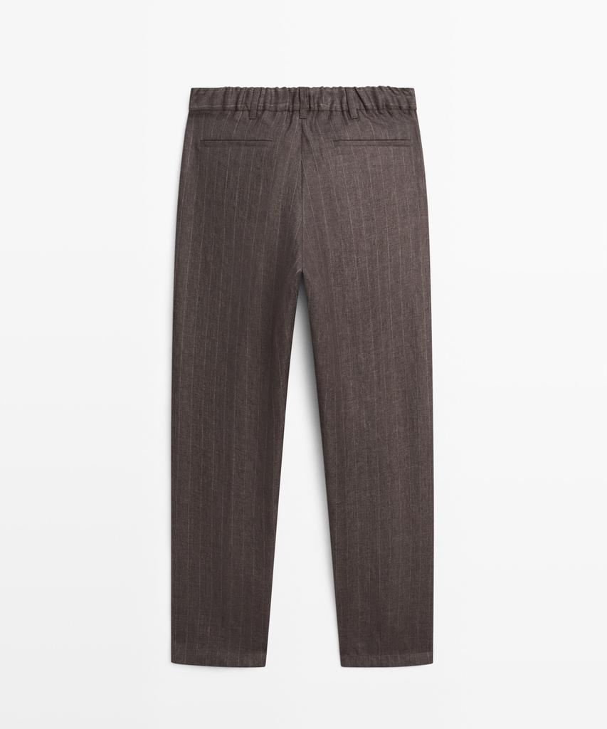 Masimodutti 100% Linen Straight Fit Pants