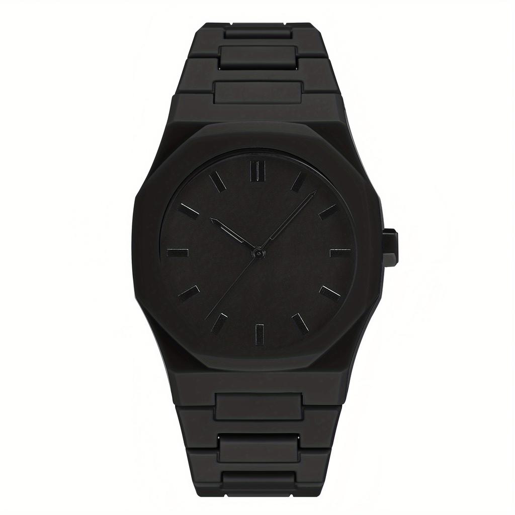 [ Klassische Uhr ] Herren Casual Sportuhr Schwarzes Zifferblatt Quarzuhr | Minimalistisches Uhrendesign | Langlebige Uhr für Herren Geschenk