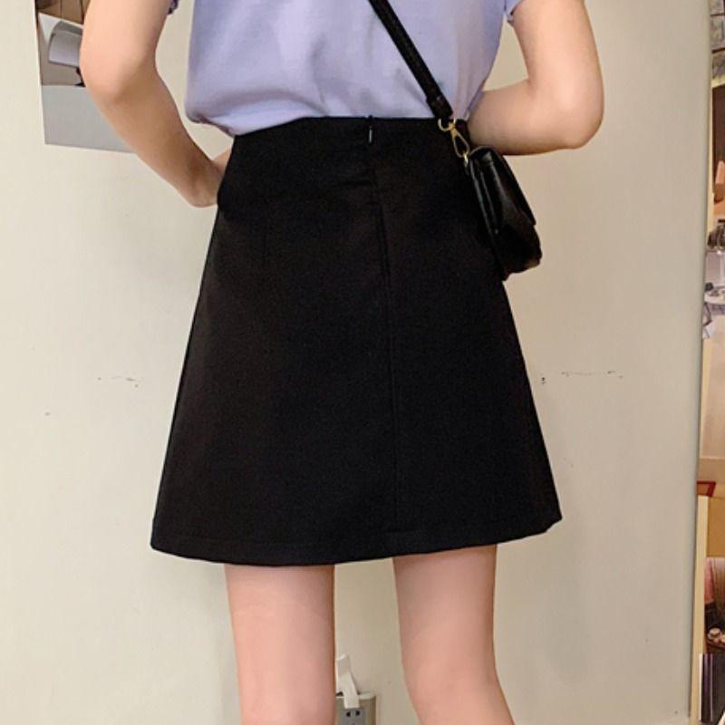 New Arrival Plus Size High Waist Asymmetric Skirt for Women