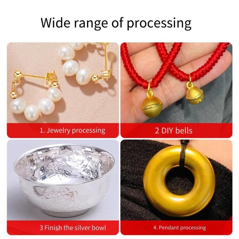 Jewelry Making Punch Set High Strength Steel Jewelry Forming Tool Perfect for Precisions Goldsmith Crafting and Projects