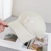Korean Version Snow Velvet Embroidered Baseball Cap Women Spring Summer Big Head Circumference Fashion Casual Soft Top Duckbill Cap