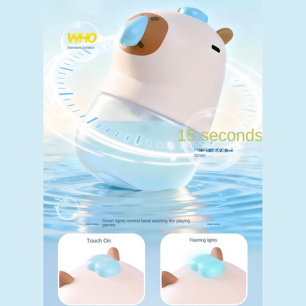 Capybara Automatic Soap Dispenser Touchless Waterproof for Home Bathroom Kitchen, Cute Animal Shape Hand Soap Pump