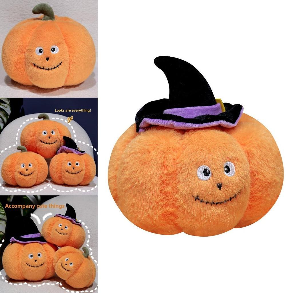 Halloween Theme Cute Hat Pumpkin Plush Toy Doll For Kids And Holiday Decor