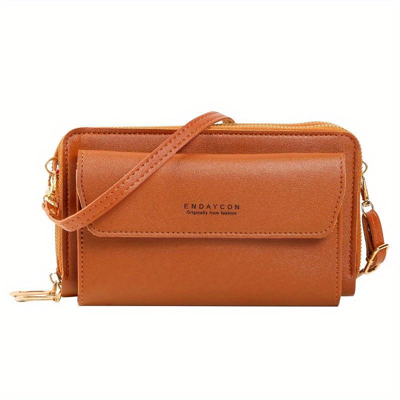 2025 Damen Umhängetasche Mehrschichtiges Design Mode Schultertasche Vielseitig Große Kapazität Doppelreißverschluss Handytasche