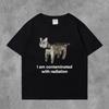 Summer Funny I Eat Cement Cursed Cat Funny Meme Graphic T Shirts Mens Women Oversized Short Sleeve Tshirt Male Cotton Clothing