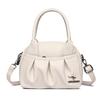 Elegant Leather Tote Bag for Women Casual Shoulder Crossbody Handbag with Top Handle