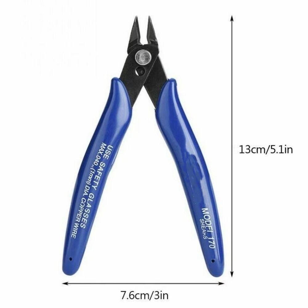 New Carbon Steel Diagonal Pliers Universal Blue Side Snips 170 Wishful Clamp