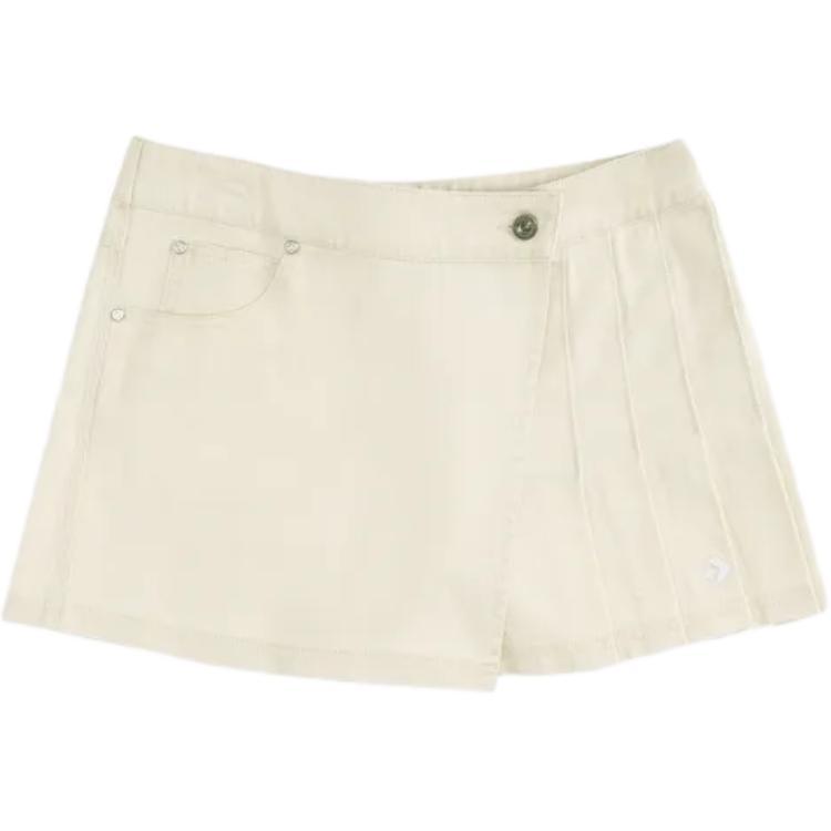 

New Converse Denim Shorts Women s White WCH877-W0L M