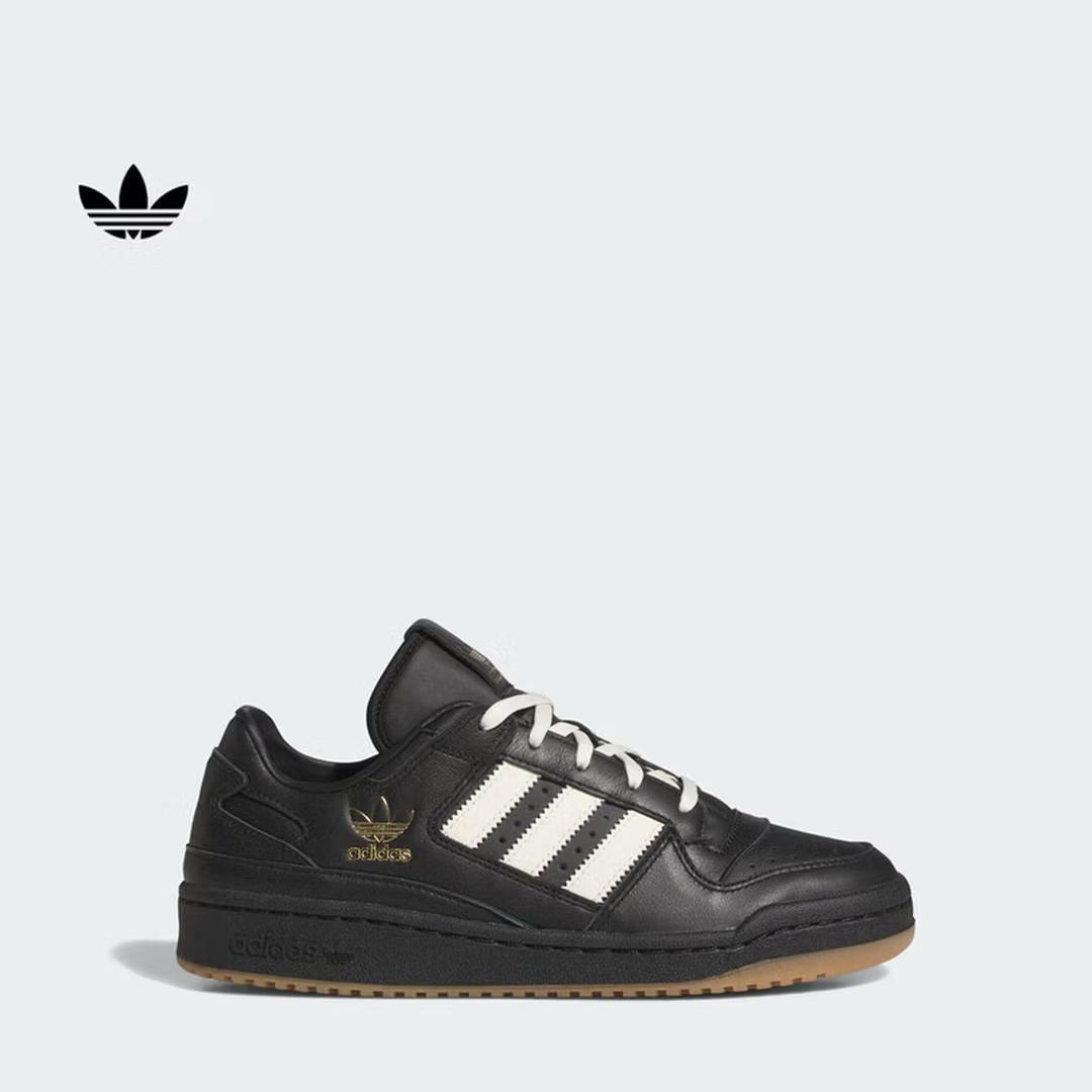 

Adidas Shoes - FORUM LOW CL - Versatile Casual Sneakers for Women - Adidas Clover Pattern JP9021 35.5 чёрный