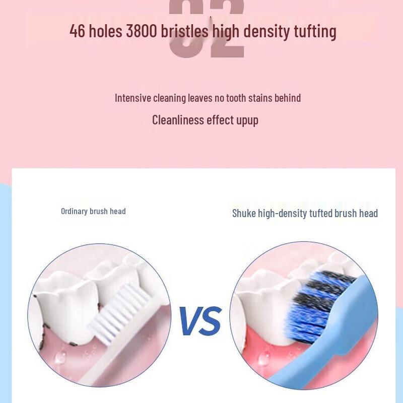 Shuke Whitening Enzyme Wide-Head Toothbrush Set