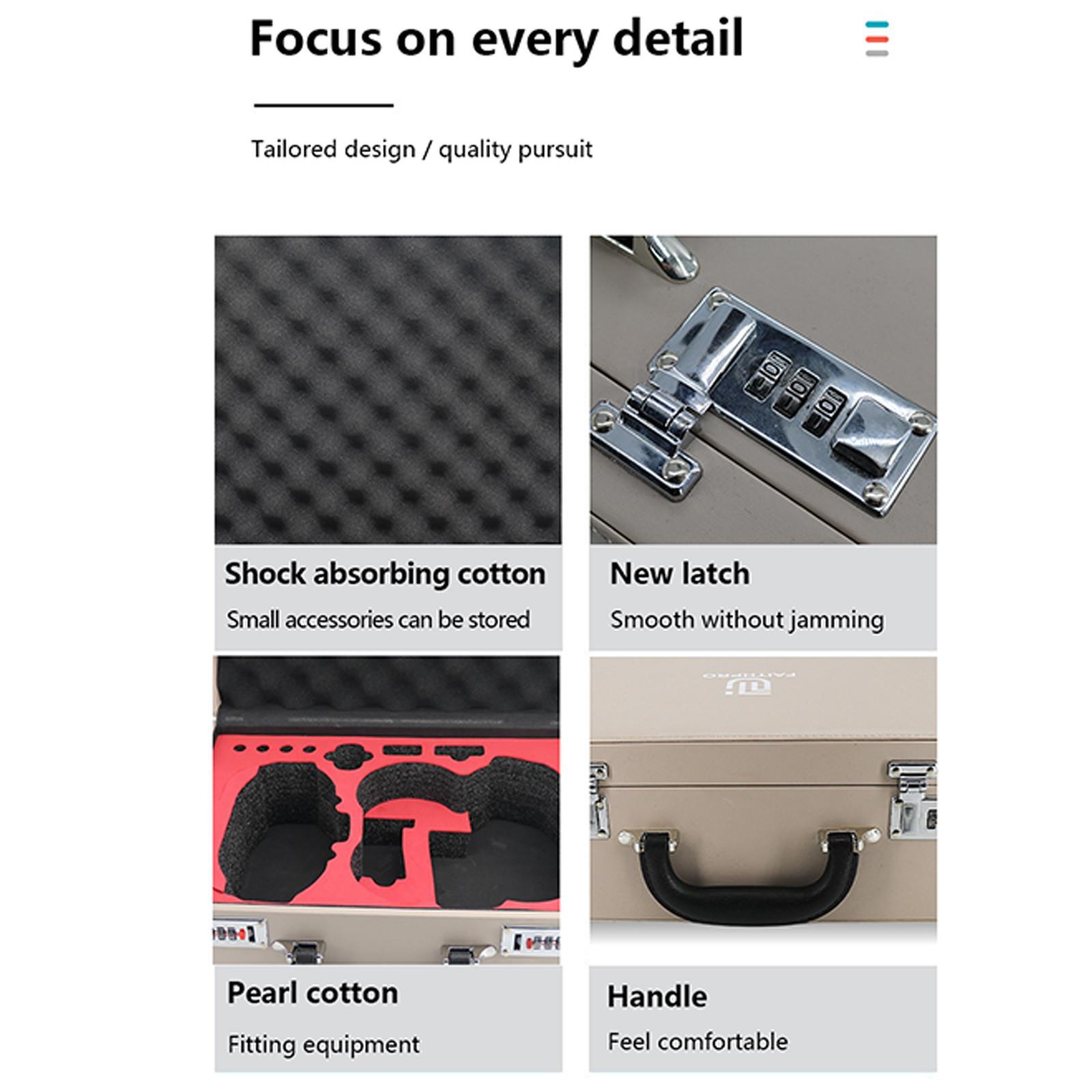 

(H2O)Для DJI A-vatar UAV Bag Portable Advanced Suitcase Aerial Digital Accessories Box Password