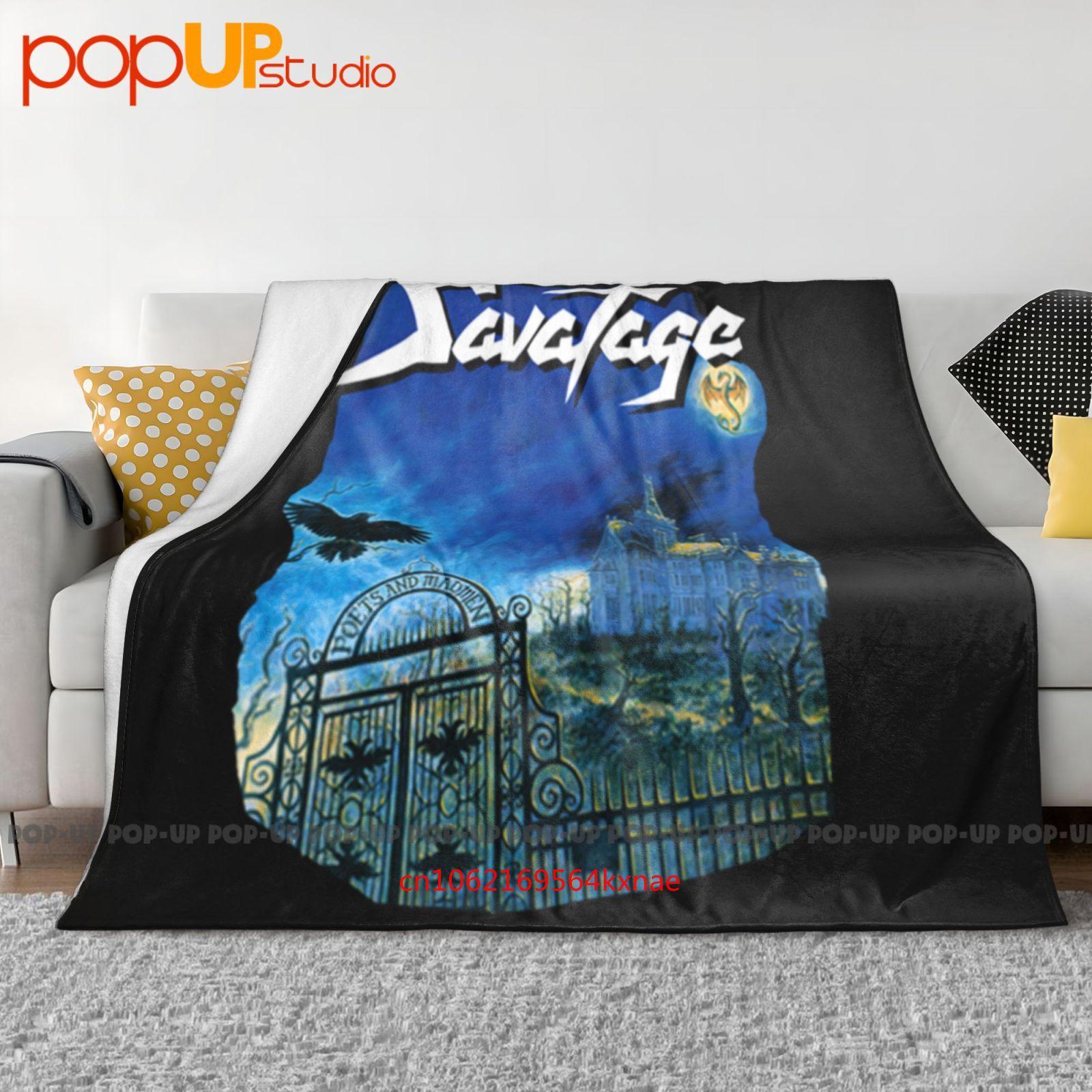 Savatage Poets And Madmen Tour Группа Редкое Сверхмягкое Одеяло Квилт Зимнее Покрывало для Дивана Покрывала для Кровати 30x40in